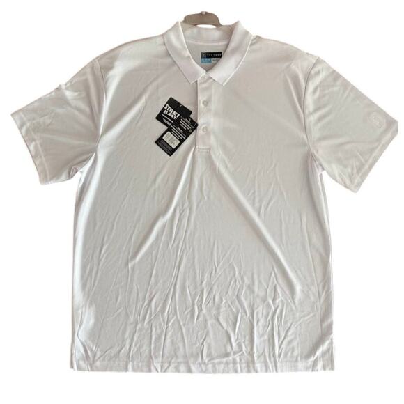 PGA Tour Airflux Performance Polo White Men’s XL NWT Moisture Wicking - Picture 9 of 11